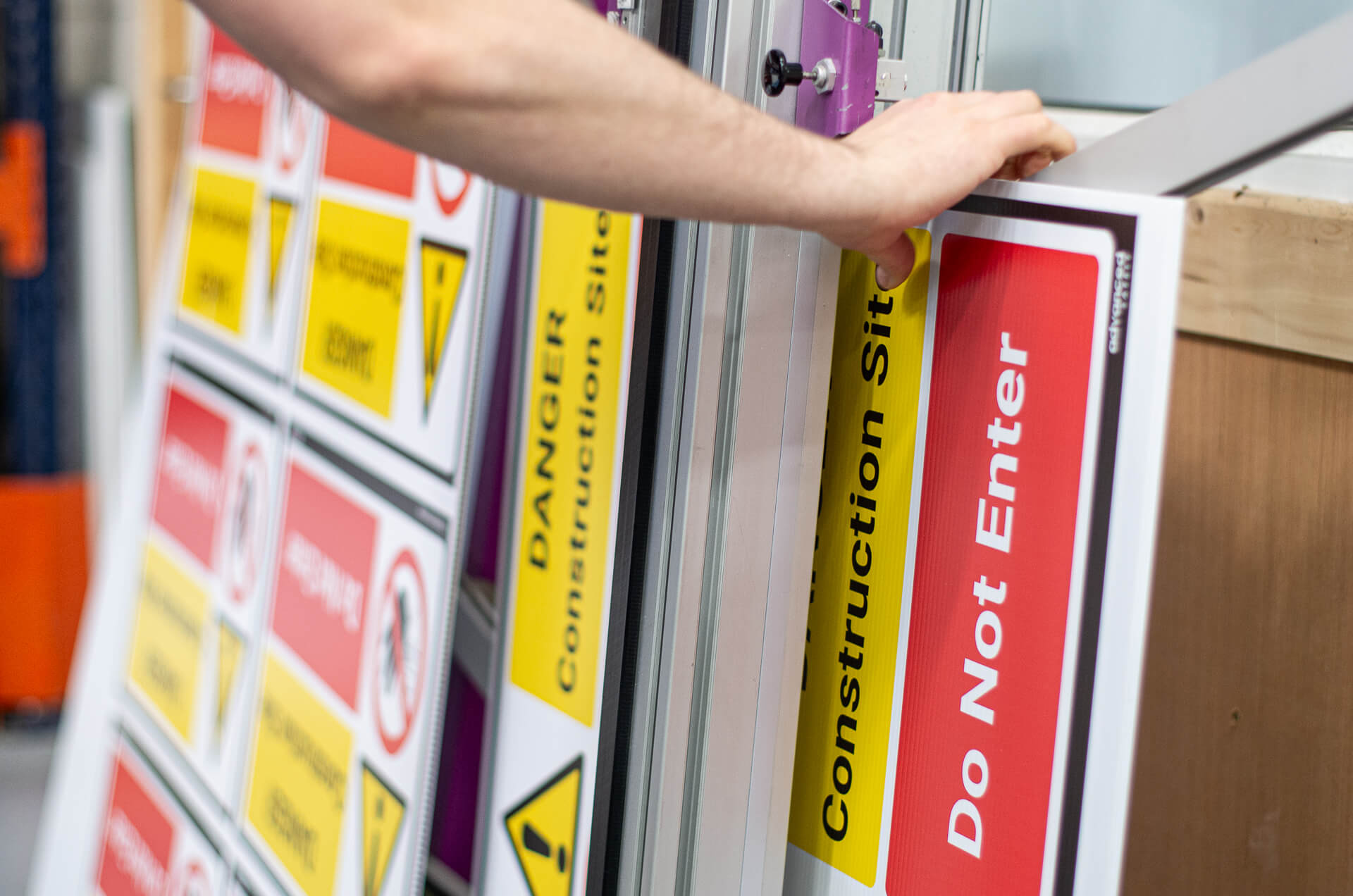 Why is Colour and Contract important in safety signs